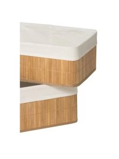 Premier Housewares Set Of Two Kankyo Bamboo Storage Boxes -Home Comprehensive VP8HJ SQ5 0000000088 NO COLOR SLd3