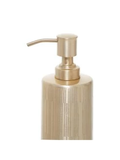 Premier Housewares Allegra Champagne Finish Soap Dispenser -Home Comprehensive VP8IS SQ3 0000000088 NO COLOR SLd1
