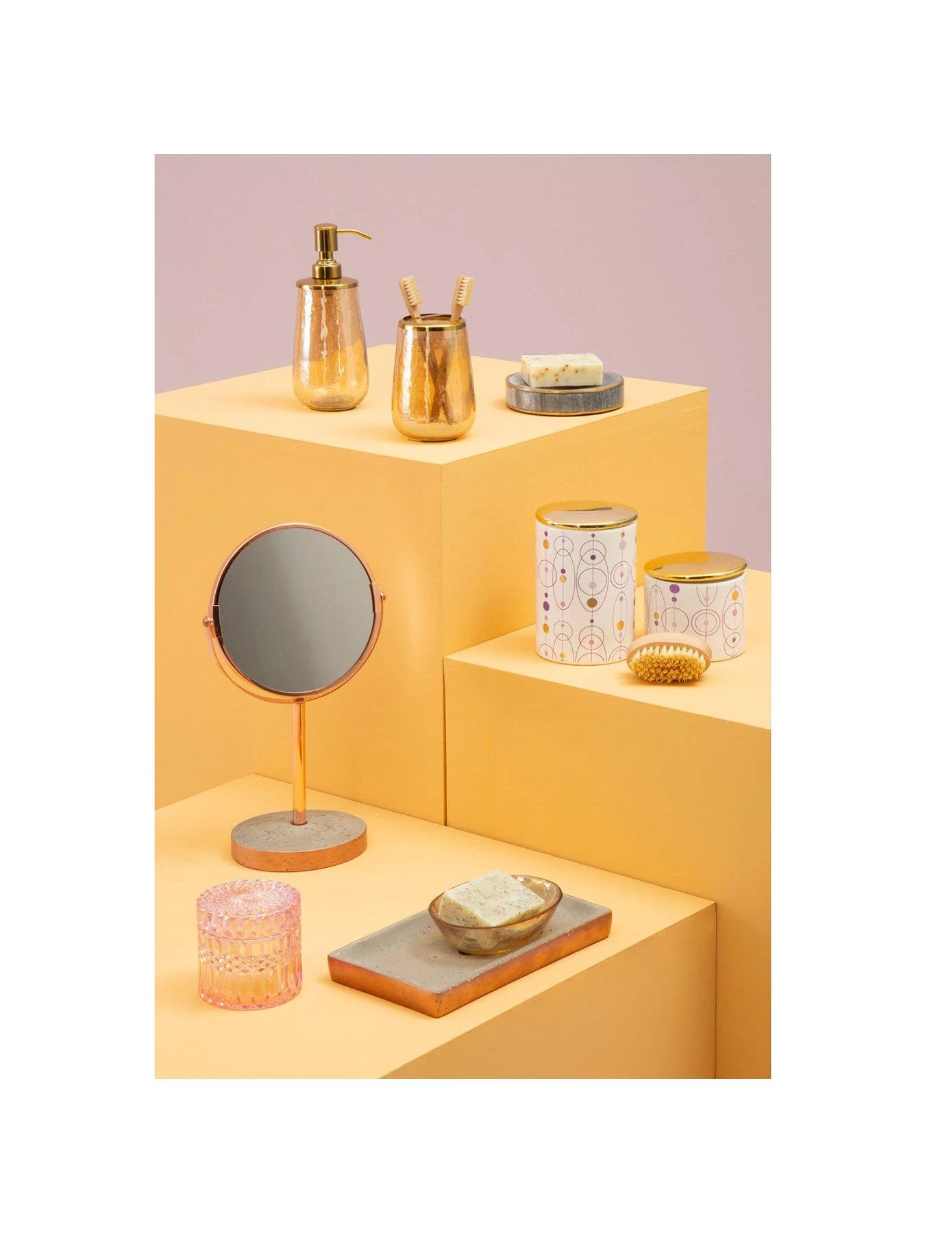 Premier Housewares Allegra Glass Toothbrush Holder 6 Premier Housewares Allegra Glass Toothbrush Holder - Image 4