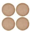 Mikasa Mk Round Placemat Set Of 4 Hessian -Home Comprehensive VQ7FD SQ1 0000000088 NO COLOR SLf