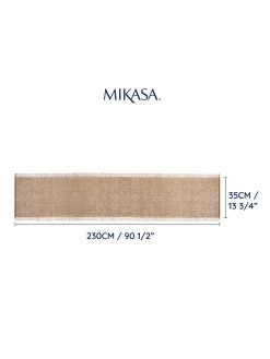Mikasa Mk Jute Frayed Table Runner -Home Comprehensive VQ7FN SQ3 0000000088 NO COLOR SLd1