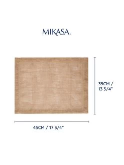 Mikasa Mk Rect Placemat Set Of 2 Jute -Home Comprehensive VQ7FP SQ4 0000000088 NO COLOR SLd2