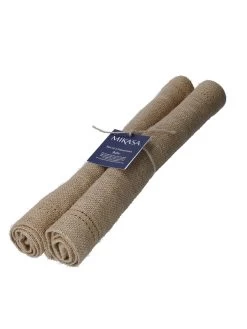 Mikasa Mk Rect Placemat Set Of 2 Jute -Home Comprehensive VQ7FP SQ5 0000000088 NO COLOR SLd3