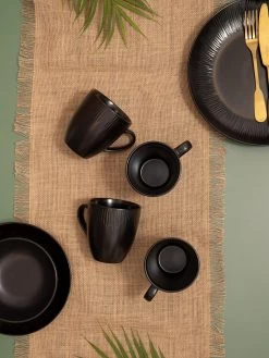 Mikasa Jardin Mugs In Midnight – Set Of 4 -Home Comprehensive VQ7FT SQ2 0000000088 NO COLOR SLd