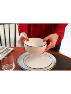 Mikasa Limestone 12-Piece Dinner Set 11 Mikasa Limestone 12-Piece Dinner Set -Home Comprehensive VQ7FX SQ3 0000000088 NO COLOR SLd1