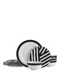 Mikasa Luxe Deco 12-Piece Dinner Set