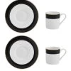 Mikasa Mk Luxe Deco Band Espresso Set 2pc -Home Comprehensive VQ7G1 SQ1 0000000088 NO COLOR SLf