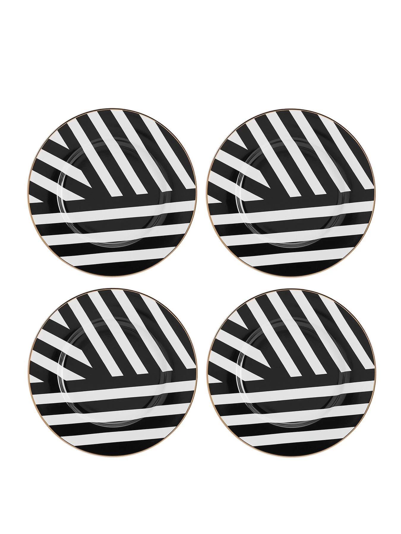 Mikasa Luxe Deco Set Of 4 Side Plates 3 Mikasa Luxe Deco Set Of 4 Side Plates