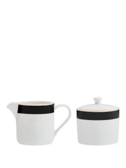 Mikasa Luxe Deco Sugar Pot And Creamer Set