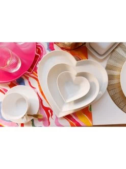 Mikasa Chalk Large Heart-Shaped Serving Bowl -Home Comprehensive VQ7G9 SQ3 0000000088 NO COLOR SLd1