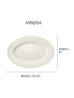 Mikasa Cranborne Oval Platter -Home Comprehensive VQ7GH SQ6 0000000088 NO COLOR SLd4