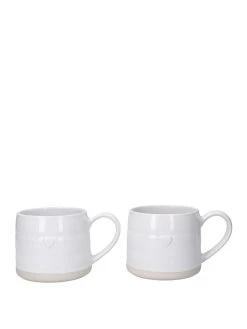 Mikasa Mk Heart Mugs Set Of 2