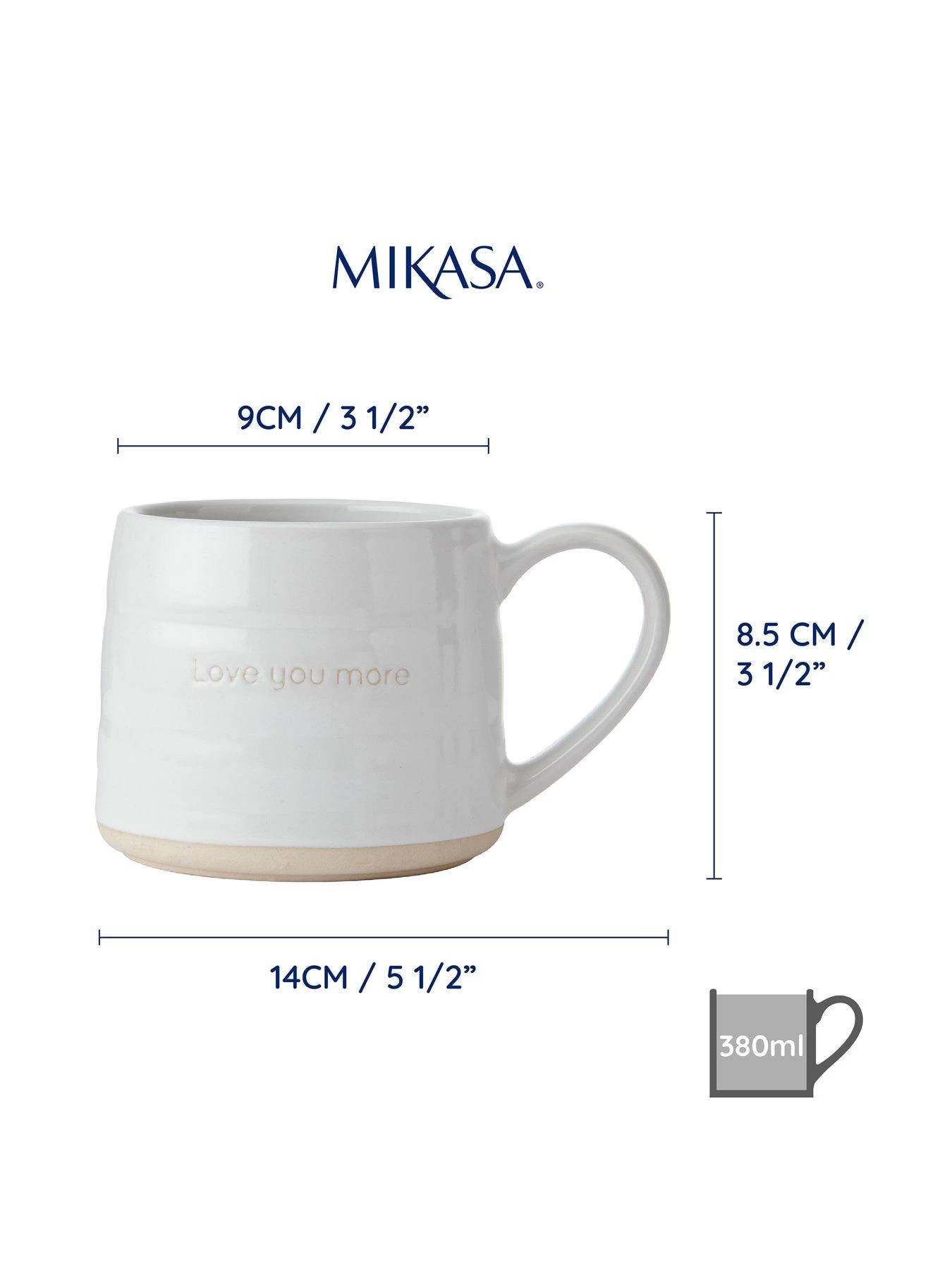 Mikasa Mk I Love You Mugs Set Of 2 7 Mikasa Mk I Love You Mugs Set Of 2 - Image 5