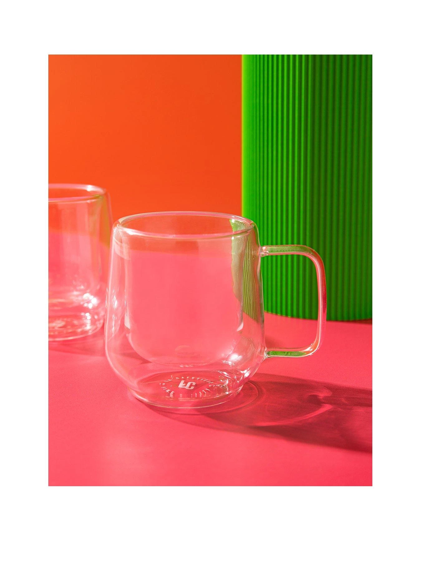 LA CAFETIERE Lc Siena Dbl Wall Espresso Glasses 2pc 3 LA CAFETIERE Lc Siena Dbl Wall Espresso Glasses 2pc