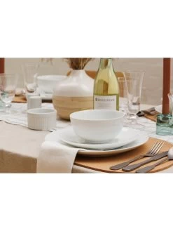 Mikasa Chalk 12-Piece Dinner Set 10 Mikasa Chalk 12-Piece Dinner Set -Home Comprehensive VQ7GT SQ3 0000000088 NO COLOR SLd1
