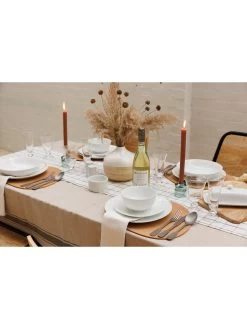 Mikasa Chalk 12-Piece Dinner Set 12 Mikasa Chalk 12-Piece Dinner Set -Home Comprehensive VQ7GT SQ5 0000000088 NO COLOR SLd3