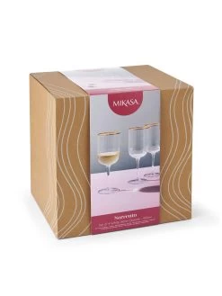 Mikasa Mk Sorrento White Wine 4pc -Home Comprehensive VQ8E0 SQ5 0000000088 NO COLOR SLd3