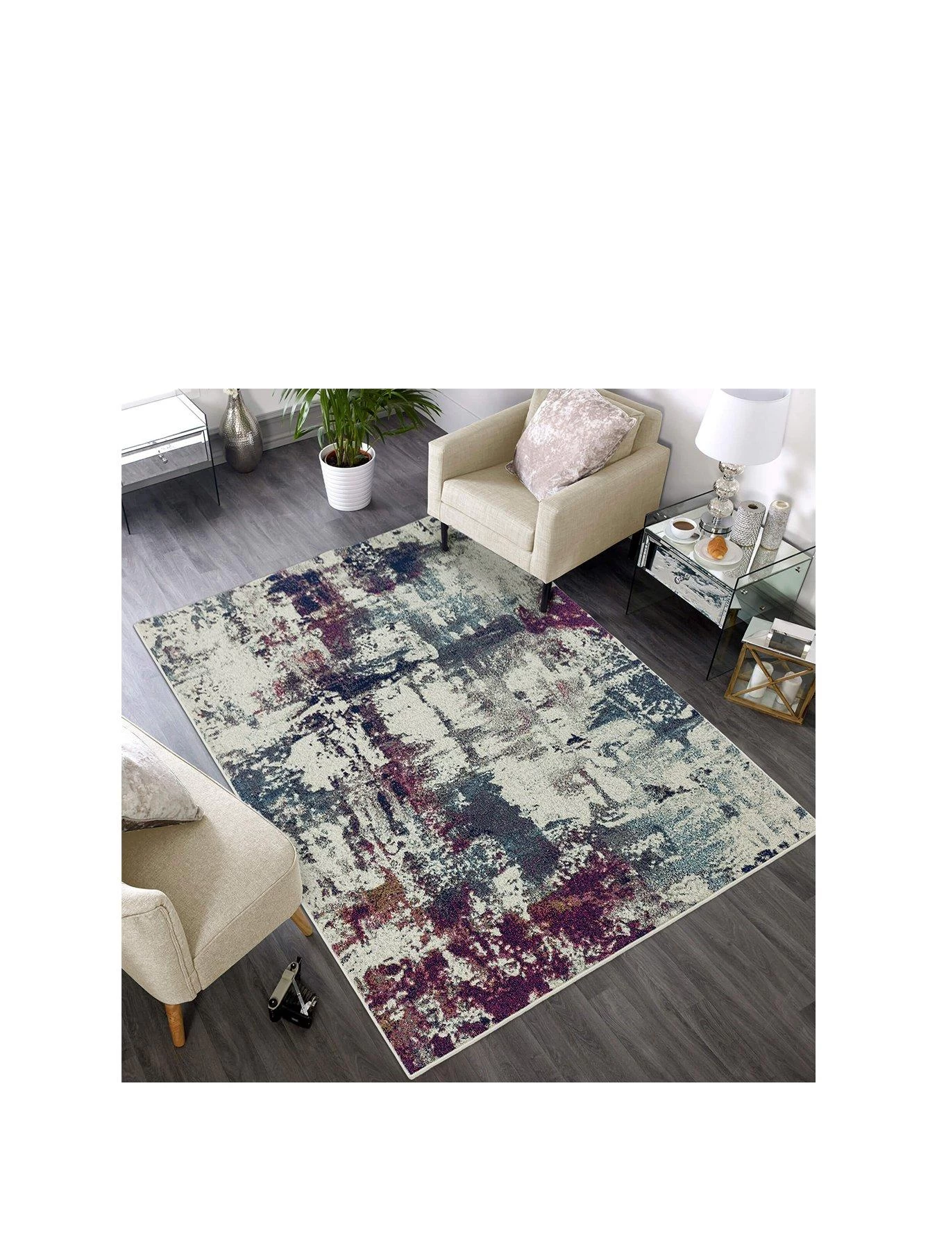 Asiatic Nova Navy Rug 4 Asiatic Nova Navy Rug - Image 2