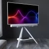 AVF Hoxton Tripod With Soundbar Tv Stand Up To 70" - Satin White -Home Comprehensive VRNSP SQ1 0000000013 WHITE RSr