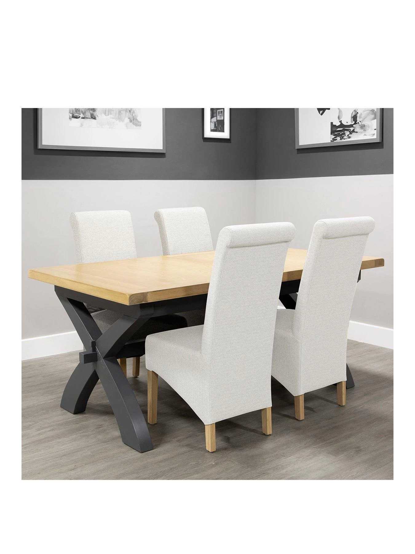 K-Interiors Hunter Dining Table & 4 Dining Chairs 5 K-Interiors Hunter Dining Table & 4 Dining Chairs - Image 3