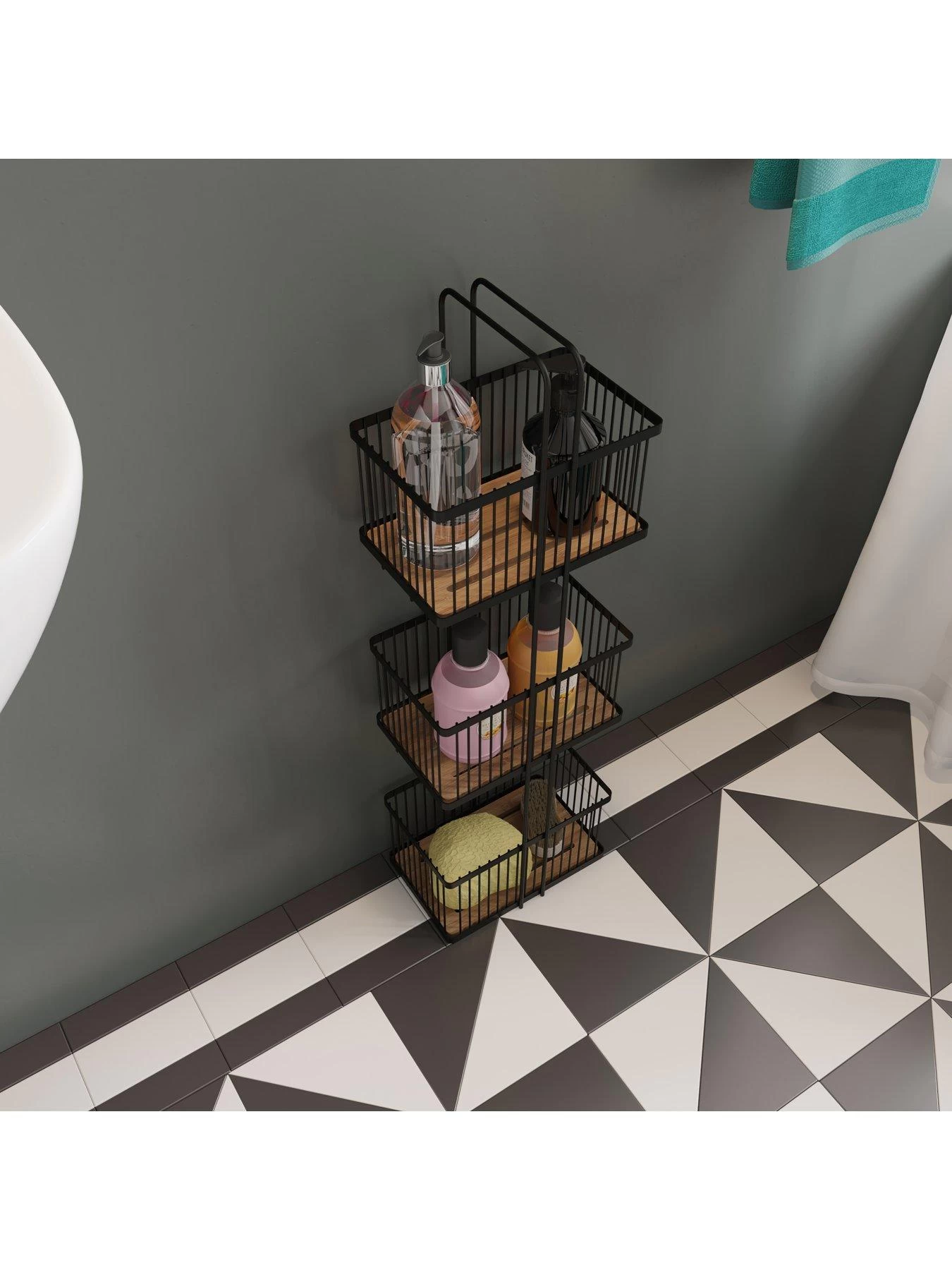 Croydex Three Tier Storage Caddy 8 Croydex Three Tier Storage Caddy - Image 6