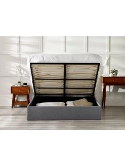 Julian Bowen Merida Ottoman King Bed -Home Comprehensive VRRLN SQ7 0000000005 GREY DGy