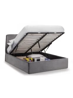 Julian Bowen Frida King Storage Ottoman Bed -Home Comprehensive VRRLS SQ4 0000000005 GREY SLd1
