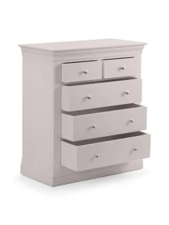 Julian Bowen Clermont 3+2 Drawer Chest -Home Comprehensive VRRMB SQ4 0000000215 LIGHT GREY SLd