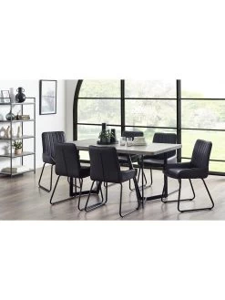 Julian Bowen Miller Concrete Effect Dining Table