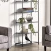 Julian Bowen Chicago Tall Bookcase -Home Comprehensive VRROF SQ1 0000000004 BLACK RSr
