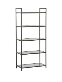 Julian Bowen Chicago Tall Bookcase 9 Julian Bowen Chicago Tall Bookcase -Home Comprehensive VRROF SQ3 0000000004 BLACK SLa