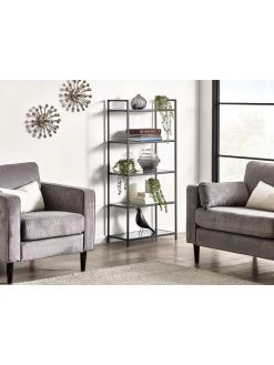 Julian Bowen Chicago Tall Bookcase 11 Julian Bowen Chicago Tall Bookcase -Home Comprehensive VRROF SQ5 0000000004 BLACK SLd1