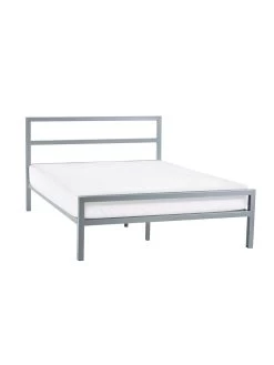 Julian Bowen Soto Small Double Metal Bed -Home Comprehensive VRRSR SQ3 0000000035 SILVER SLd