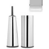Brabantia Renew Toilet Accessory Set Of 3 -Home Comprehensive VRWDK SQ1 0000002606 BRILLIANT STEEL SLf