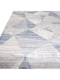 Asiatic Orion Blocks Blue Metallic Rug 10 Asiatic Orion Blocks Blue Metallic Rug -Home Comprehensive VRY7S SQ3 0000000020 BLUE SLd