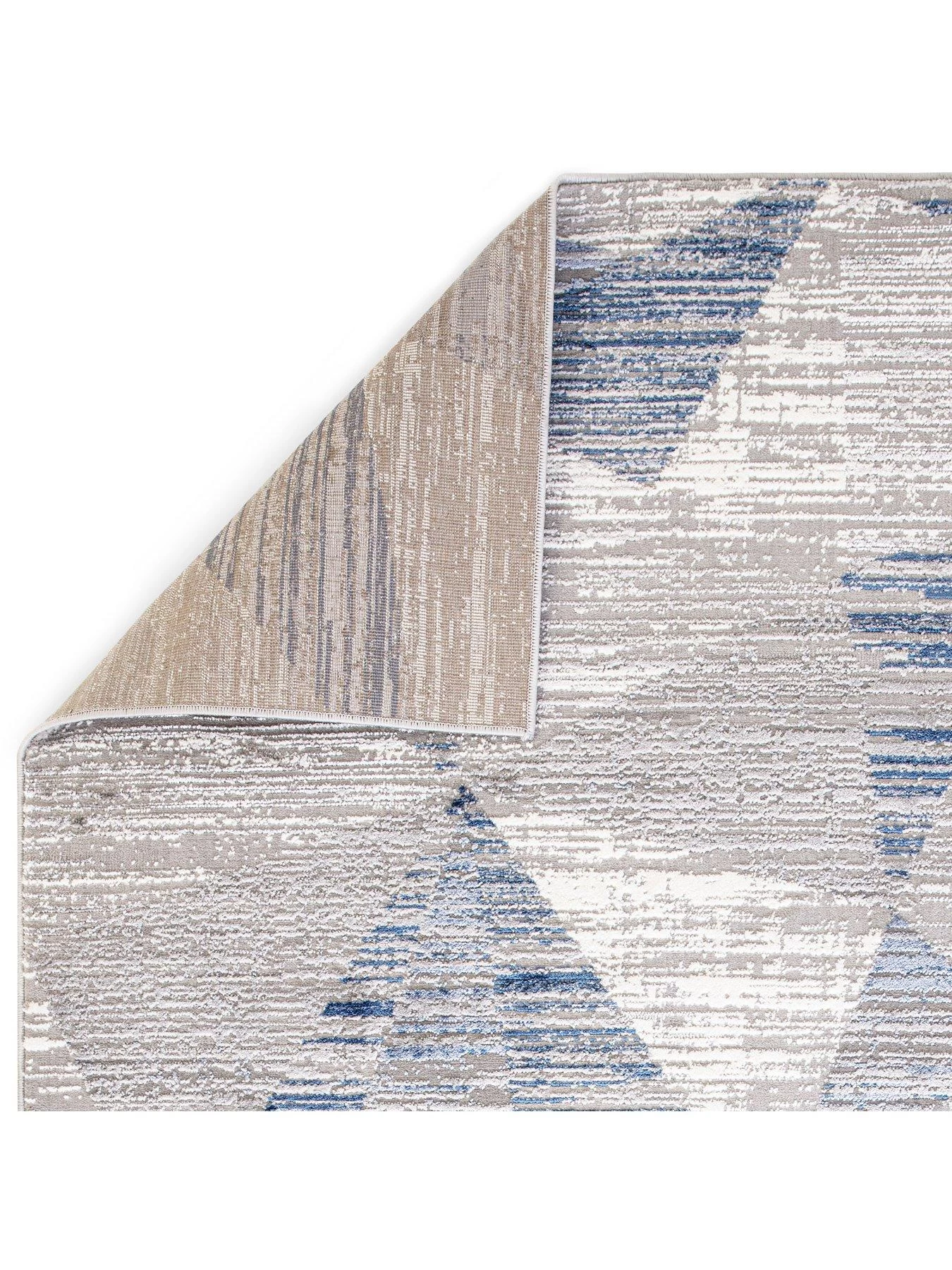 Asiatic Orion Blocks Blue Metallic Rug 7 Asiatic Orion Blocks Blue Metallic Rug - Image 5