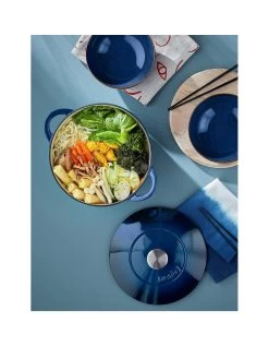 Denby Cobalt 30cm Shallow Cast Iron Casserole