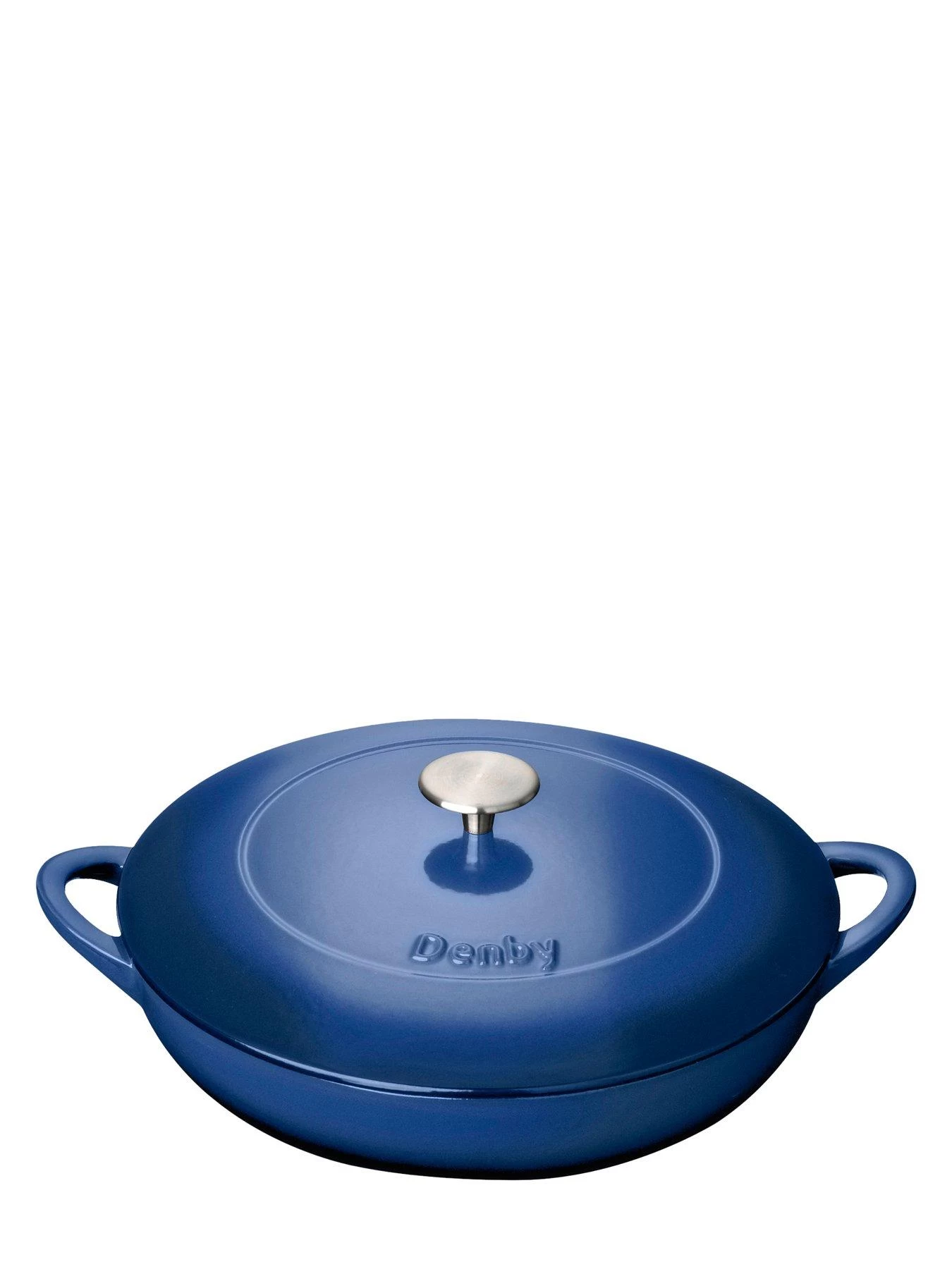 Denby Cobalt 30cm Shallow Cast Iron Casserole 6 Denby Cobalt 30cm Shallow Cast Iron Casserole - Image 4