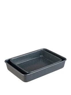 Denby Set Of 2 QuanTanium Roasting Trays