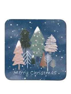 Denby Christmas Trees Coasters – Set Of 6
